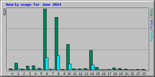 Hourly usage for June 2024