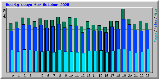 Hourly usage for October 2025